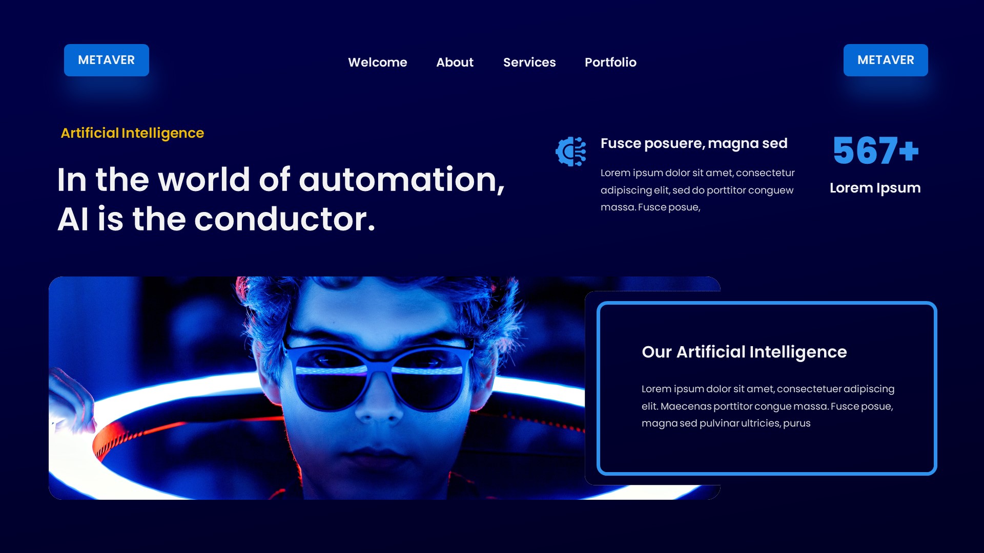 Metaver - Artificial Intelligence Google Slides Template, Presentation ...