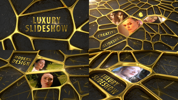 3d Luxury Golden Slideshow