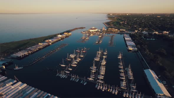 Aerial Of Louisiana Boat Marina