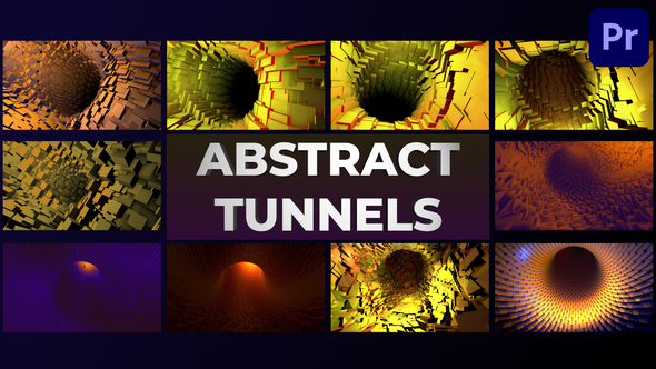 Abstract Tunnels for Premiere Pro