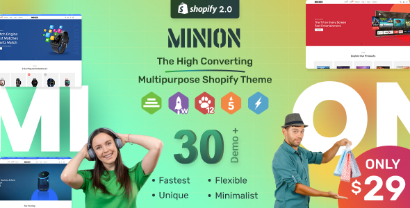 Minion – Multipurpose Shopify Themes OS 2.0 – RTL Support