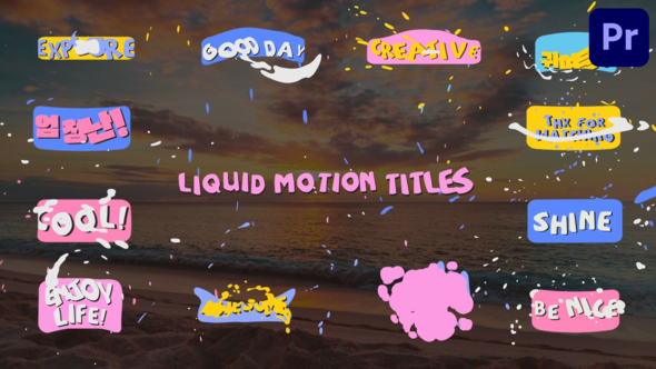 Liquid Motion Titles for Premiere Pro