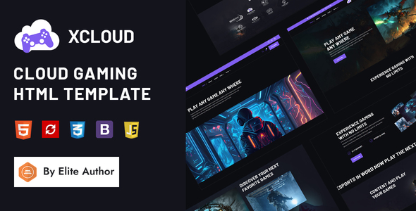 Xcloud - Cloud Gaming HTML Template