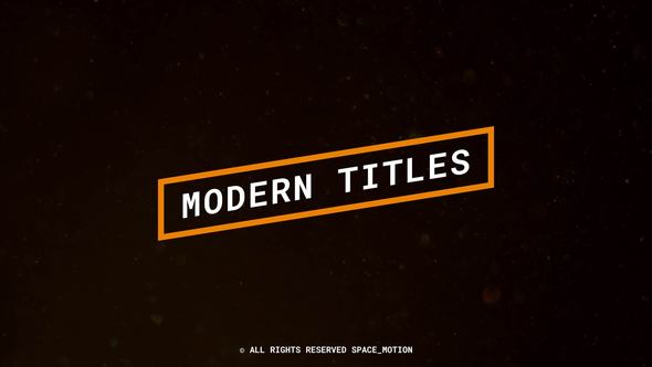 Modern Titles _AE Titles template preview
