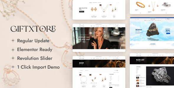 GiftXtore - Jewelry & Accessories Elementor WooCommerce WordPress Theme