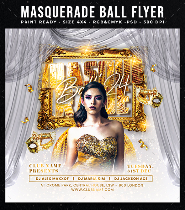 2024 Masquerade Ball Flyer