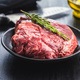Raw fillet steak beef meat on plate. - PhotoDune Item for Sale