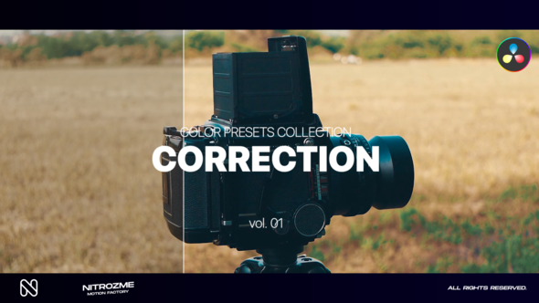 Correction LUT Collection Vol. 01 for DaVinci Resolve