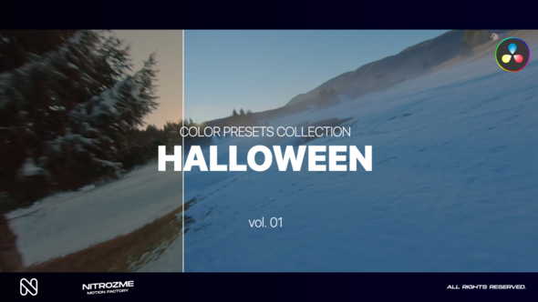Halloween LUT Collection Vol. 01 for DaVinci Resolve
