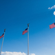 Low angle view of american flags on a pole - PhotoDune Item for Sale