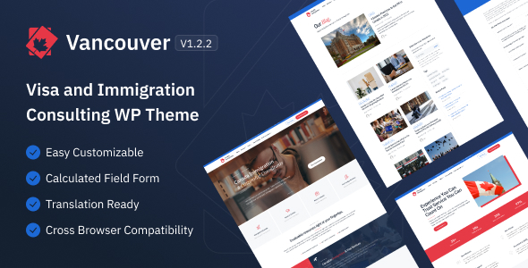 Vancouver - Canada Immigration WordPress Theme with Points Calculators