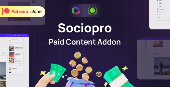 Sociopro Paid Content Addon