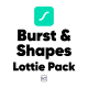 157 Bursts &amp; Shapes Lottie Pack - VideoHive Item for Sale