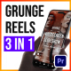 Grunge Grid Multiscreen Slideshow Reels and Stories | Premiere Pro - VideoHive Item for Sale