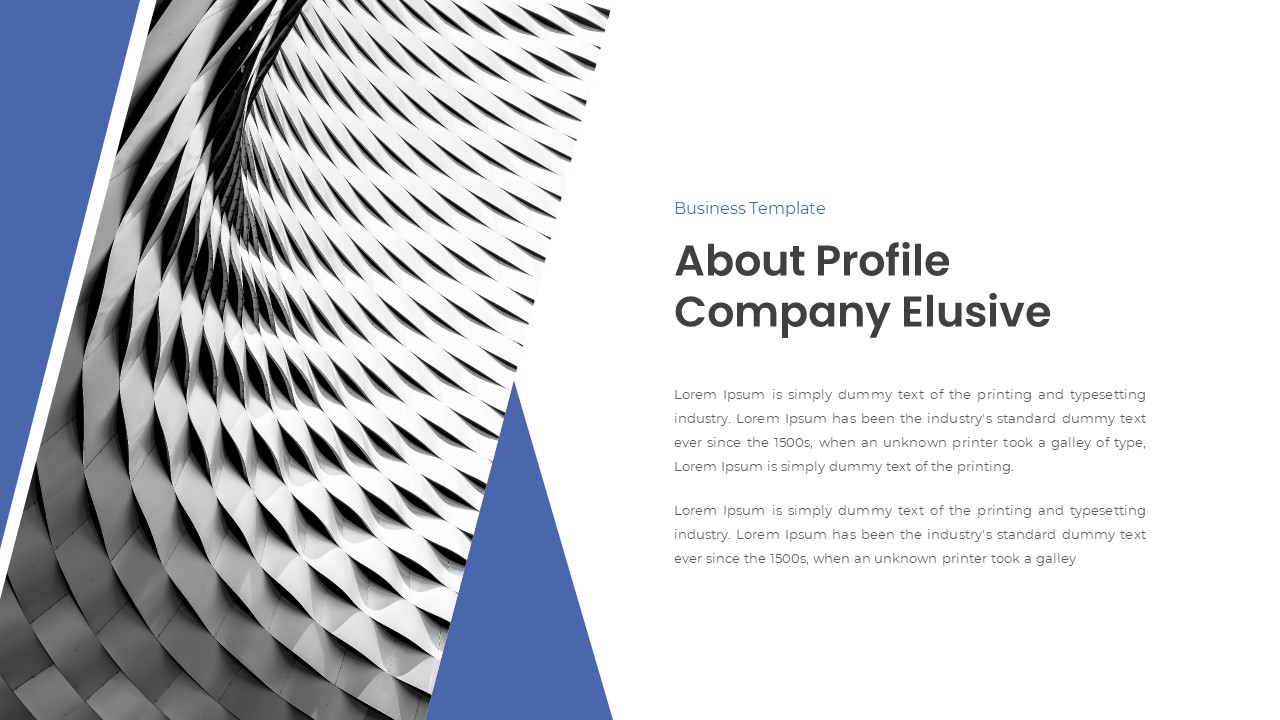 Elusive - Company Business PowerPoint Template, Presentation Templates