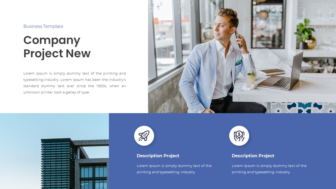 Elusive - Company Business PowerPoint Template, Presentation Templates