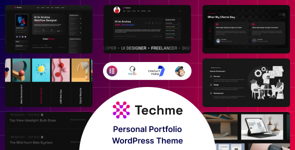Techme - Multipurpose Personal Portfolio WordPress Theme