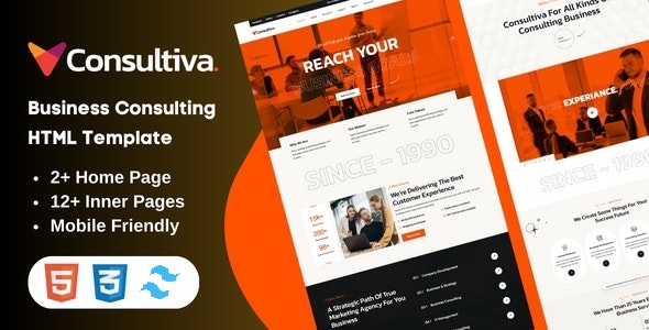 Consultiva - Tailwind Business Consulting HTML Template