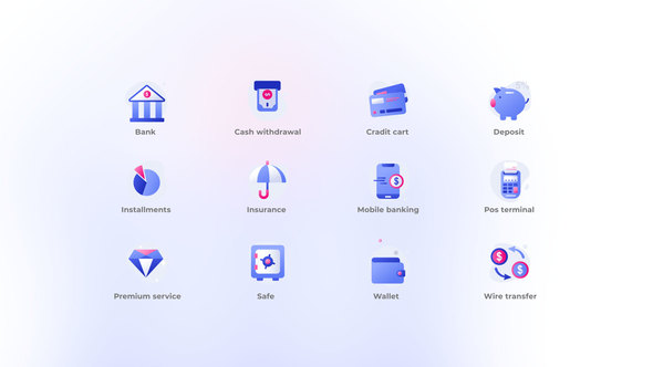 Banking - Gradient Icons
