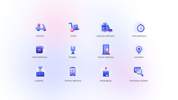 Delivery - Gradient Icons