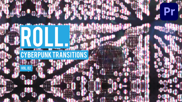 Cyberpunk Roll Transitions for Premiere Pro Vol. 02