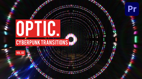 Cyberpunk Optic Transitions for Premiere Pro Vol. 02