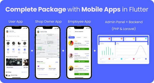 CarQ Car Wash SAAS with Flutter Apps