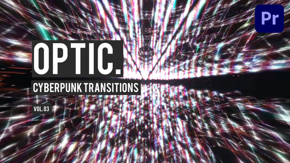 Cyberpunk Optic Transitions for Premiere Pro Vol. 03