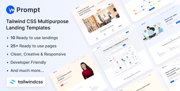 Prompt - Tailwind CSS Multipurpose Landing Template