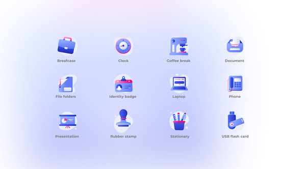 Office - Gradient Icons