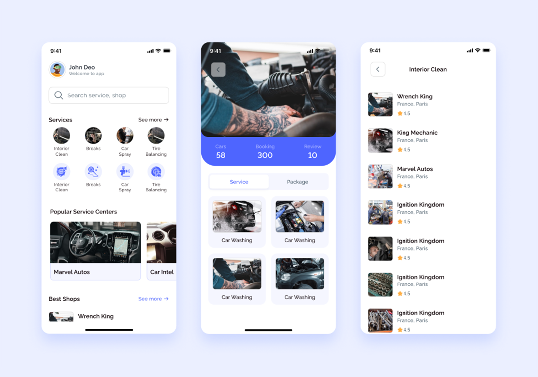 CarQ 洗车市场 SAAS 用户 Flutter 应用与 Laravel 管理面板_1