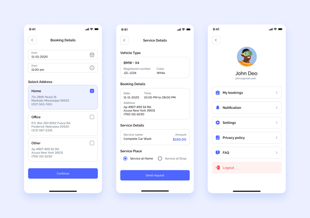 CarQ 洗车市场 SAAS 用户 Flutter 应用与 Laravel 管理面板_3