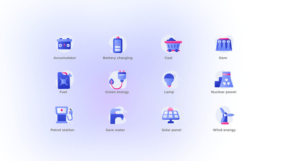 Power and Energy - Gradient Icons