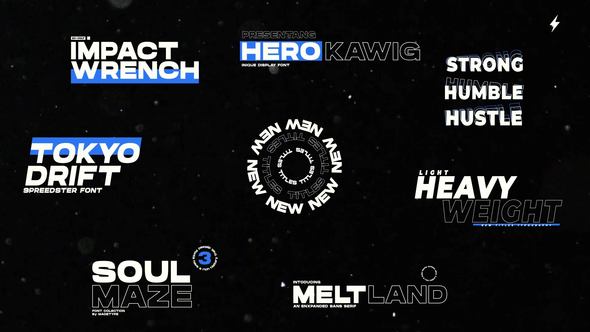 Kinetic Typography | After Effects Titles template preview