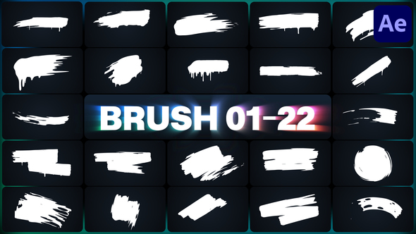 Brush Elements for After Effects Elements template preview