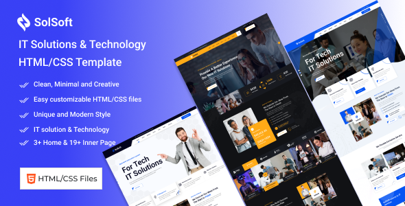 SolSoft_IT Solutions & Technology HTML/CSS Template