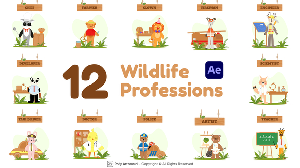 Wildlife Professions For After Effects