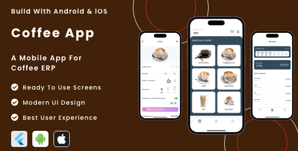 Coffee App - Flutter Mobile App Template