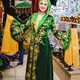 Beautiful young slim girl in the Turkish national costume. In