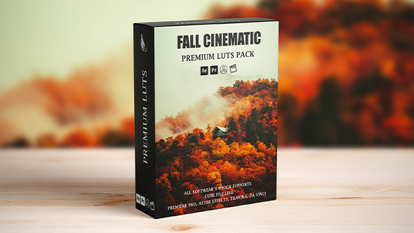 Cinematic Moody Fall Autumn LUT For Adobe Premiere Pro, Final Cut Pro, DaVinci Resolve, and more