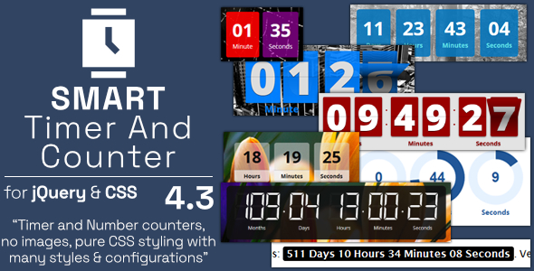 Smart Timer And Counter - jQuery Mega Countdown Plugin