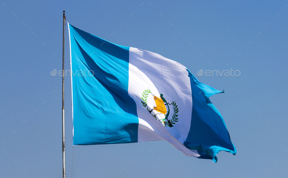 Flag of Guatemala, declared a national symbol on August 17, 1871