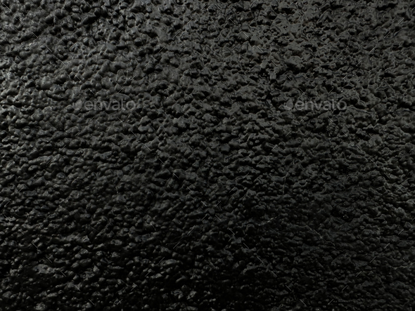 Abstract Solid Dark Black Marble Gradient Wet Textured Monochrome Background Horisontal Orientation