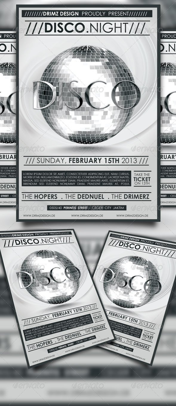 Disco Party Flyer - Events Flyers