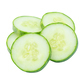 Slice of cucumber isolated on white with clipping path,Cucumber circle portion - PhotoDune Item for Sale
