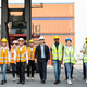Corporate logistic team walking together at container warehouse - PhotoDune Item for Sale