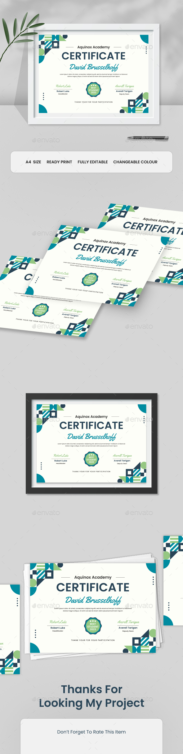Geometric - Simple Certificate