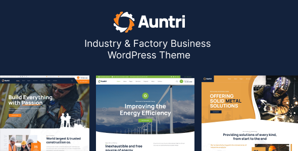Auntri - Industry & Factory WordPress Theme