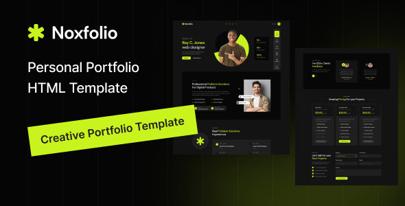 Noxfolio - Personal Portfolio Resume HTML Template