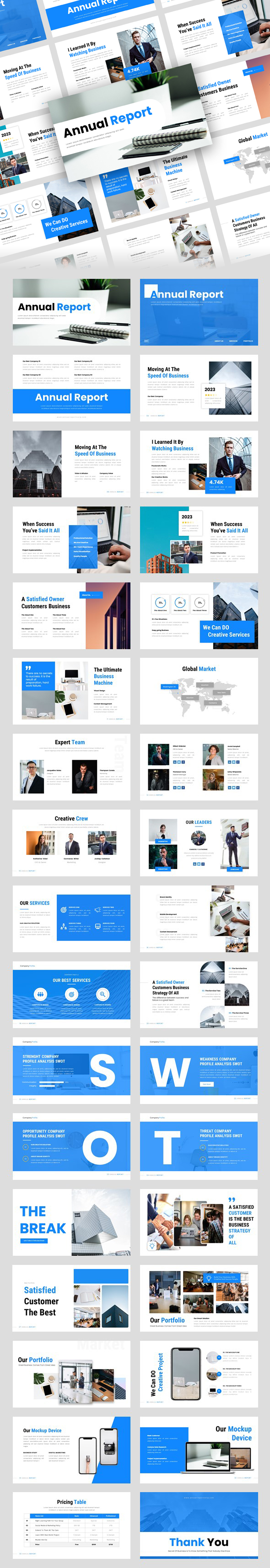 Annual Report Google Slides Template